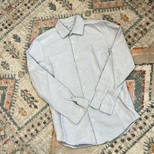 Zara Men’s L, Slim Fit linen dress shirt